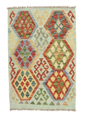 Ruční Tkaní Kelim Afghán Old Style Koberec 83X124 Vlněný Malý