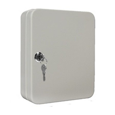 Kombinationslåsboks med 20 positioner, nøgleskab HVID NØGLE HVID