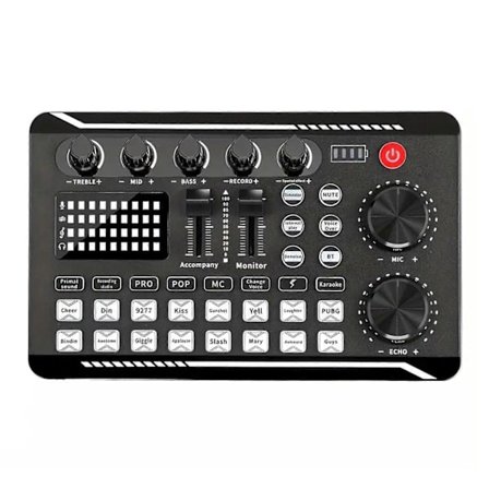 F998 Monitoiminen live-ääni PC-puhelimelle, studiotallennukseen, pelaamiseen, audiomikseri, live-äänikortti