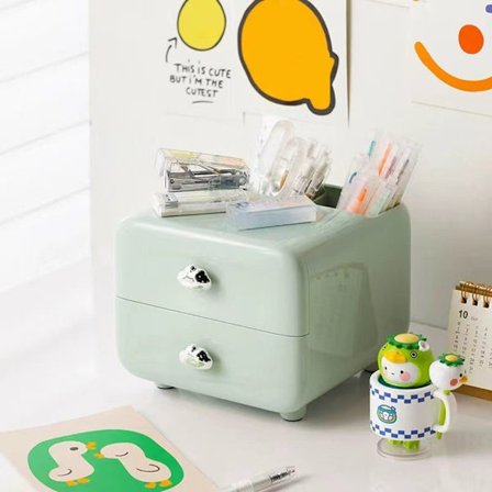 Stationär förvaringslåda Låda Brevpapper Pennhållare LJUSGRÖN