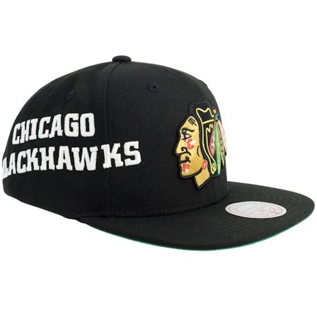 Mitchell & Ness - Negro snapback Gorra - Chicago Blackhawks Playoff Win Black Snapback @ Hatstore