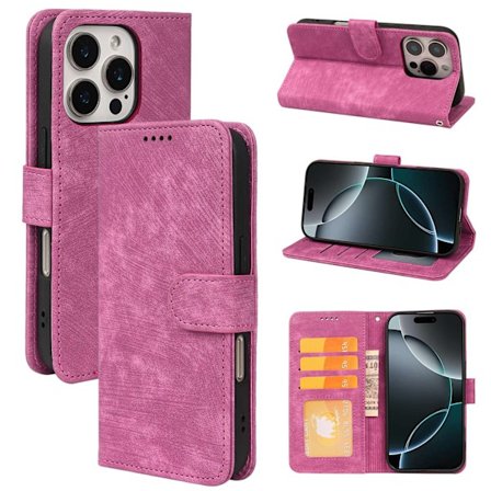 Etui til iPhone iPhone 14 Pro Max Rosarød Fengyun Gjenoppståelse Fotoramme Stativ