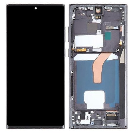 For Samsung Galaxy S22 Ultra 5G S908 Grade C LCD-skjerm og Digitizer Assembly Frame Part (TFT) (Wit