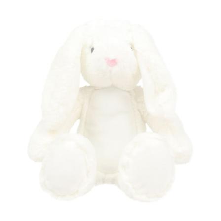 Mumble Printme Mini Plyschleksak One Size Bunny White