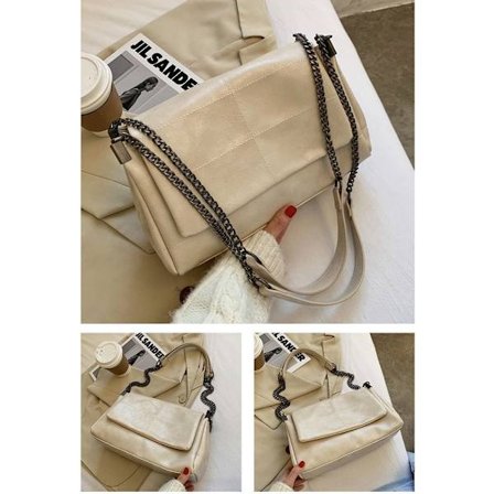 Dubbel axelväska Resehandväska BEIGE