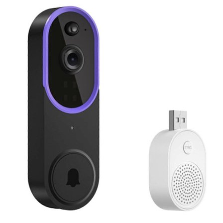 Trådlös utomhusdörrklocka Wifi Video Intercom Digitala titthål IR Mörkerseende Vattentät HD-kamera Dörrklocka