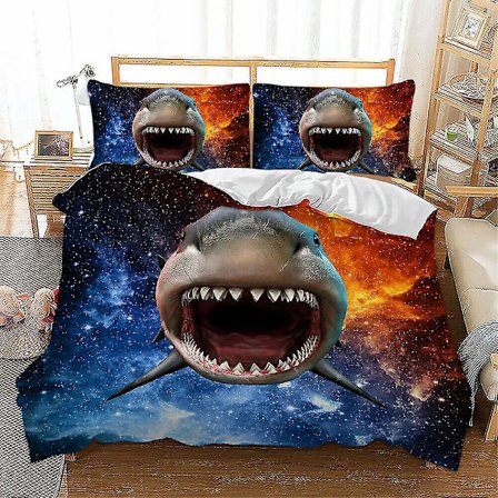 3D Dyreprint Dynetrekk med Putetrekk Sengetøy Sett Enkelt Dobbel King Stil 161