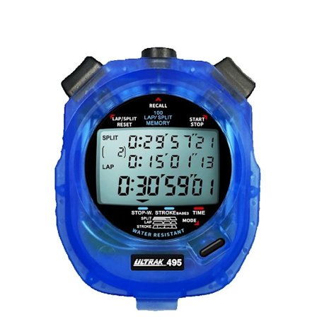 Ultrak 495-100 Dobbel Delt Minne Stoppeklokke - Gul WG