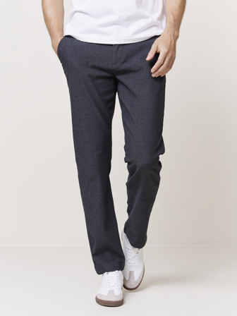 MATCH - Christer herringbone chinos - Redford - Str. 3434 - Herre - Bukser & Jeans - Brun - 73% bomull, 26% polyester og 1% elastan