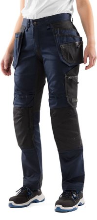 Arbetsbyxor Fristads Dam Green hantverkarbyxa stretch 2901 GWM, dam, Mörk marinblå Arbetskläder