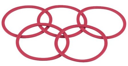 RUBBERSTYLE GUMMIRINGER TIL SYLTEGLASS 10STK