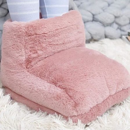 Elektriske fotvarmere for menn og kvinner, oppvarmede støvler for kontorbruk om vinteren