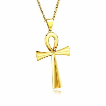 Ankh-kors Halskjede for Mann Kvinne Gamle Egypt Symbol for Liv og Evighet Amulet Bønn Smykker Ankh Anheng Halskjede