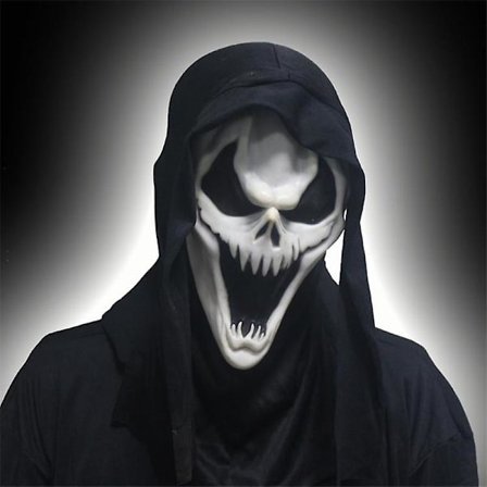 Ghost Face Scream Film Skräck Mask Halloween Killer Cosplay Vuxen Kostym Tillbehör Rekvisita