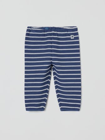 Polarn O. Pyret - Striped sweattrousers - 56 - Childrenswear - blue