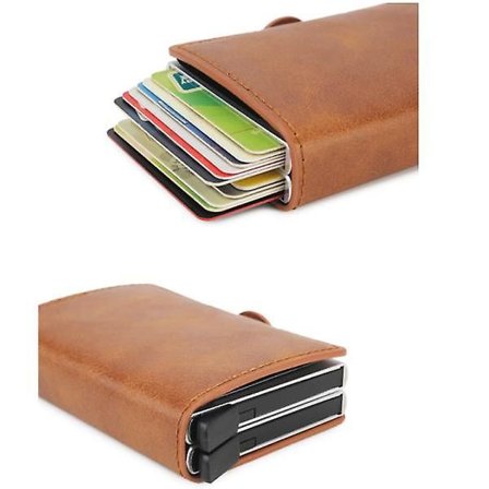 Lommebok Kortholder - Slank Herre Lommebok RFID Beskyttelse