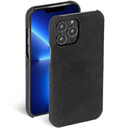 KRUSELL Leather Cover iPhone 13 Pro Svart
