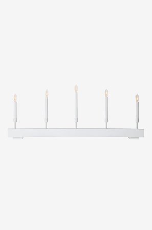 Star Trading - STORM elljusstake LED - låg - Vit - Adventsljusstakar - Från Homeroom