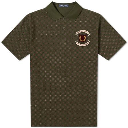 Fred Perry Authentic Embroidered Shield Pole Shirt Grøn, Herre Polo