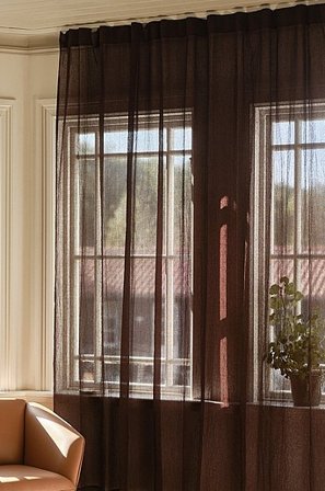 Jotex - Zasłona Wielofunkcyjna 1 Długości Ekstra Szeroka Brązowy - CAISA - Kup Zasłony na taśmie firmy Jotex