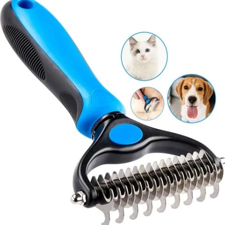 Pitkäkarvaisten kissojen ja koirien kampa, lemmikkikampa, ammattimainen trimmausharava, kissojen ja koirien trimmaustarvikkeet takkujen selvittämiseen