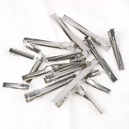 150 kpl Krokotiilipidikkeet hiuksiin, liukumattomat hiusosioiden pidikkeet, metalliset alligaattoripidikkeet kampaamoon DIY-hiuspinnejä varten, 45 mm,