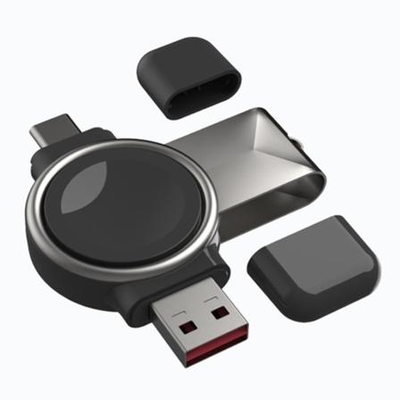 2IN1 Bärbar magnetisk trådlös laddare för watch 4/3 Active 1 2 Trådlös Laddningsstation Dock Laddning Power Pad