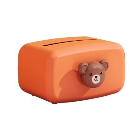 Söt Björn Cartoon Tissue Box - Enkel och snygg servettförvaring