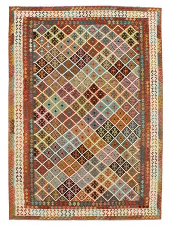 Duży Kilim Afgan Old Style Dywan 302X483 Wełna