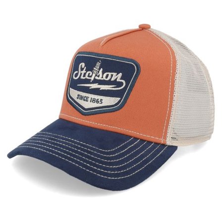 Stetson - Orange trucker Keps - Spark Plug Navy/Rust Orange Trucker @ Hatstore