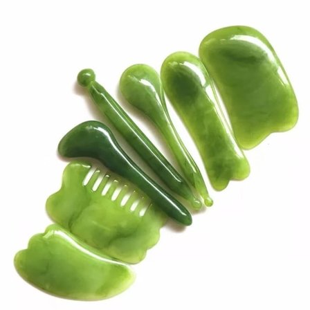 Akupunktur Skrabningsmassage Syv-delt Sæt, Resin Materiale, Ansigtsløft, Massage og Akupunkturværktøj