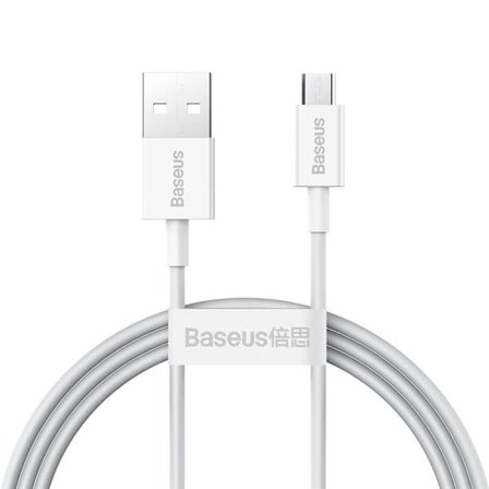 Baseus Superior USB-A / micro USB 2A kabel 1m - hvid