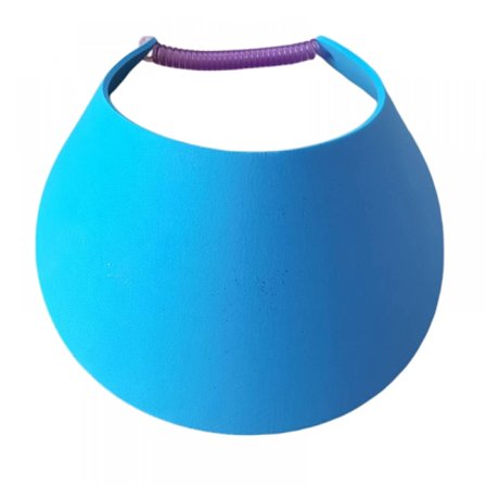 Solskærme til kvinder Solid String Solskærm Hat Stof Skum Justerbar Bløde Solskærme Kvinder Golf Tennis Solskærm til Sport (Blå)