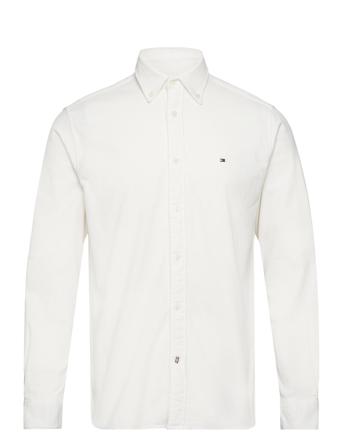 Flex Solid Corduroy Rf Shirt Skjorte Uformell Hvit Tommy Hilfiger*Betinget Tilbud