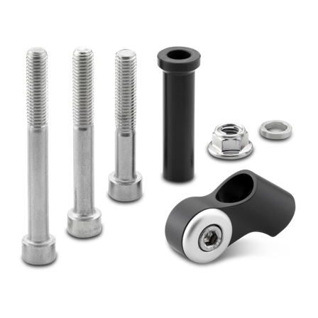 Zestaw Montażowy Lusterek Rizoma Czarny - Suzuki SV 650 S 2003-2011