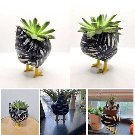 Lille Kyllinge Numse Plantekasse, Sukkulent Plantekasse, Kaktus Plantekasse, Unik Plantepotte Sjov Plantekasse Gård Plantekasse