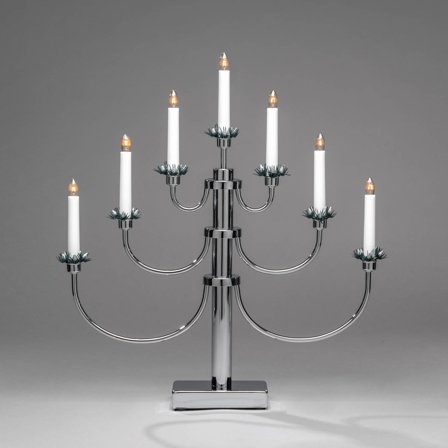 Konstsmide - Adventstake 2050-900 7L metal Krom