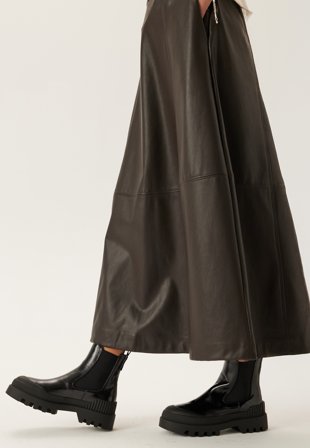 ONLY - Buzz-2 PU Boot - Black AOP:Patent - Kläder - - Bubbleroom