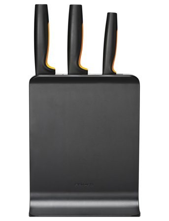 Fiskars Fiskars Ff Knife Block Plastic 3 Knives - Black - ONE SIZE
