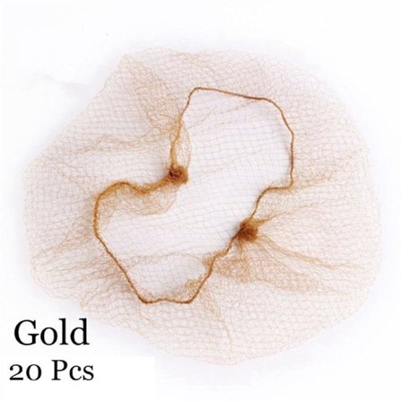 20/40 stk Usynlige hårnett Fine masker gull 20 stk gull