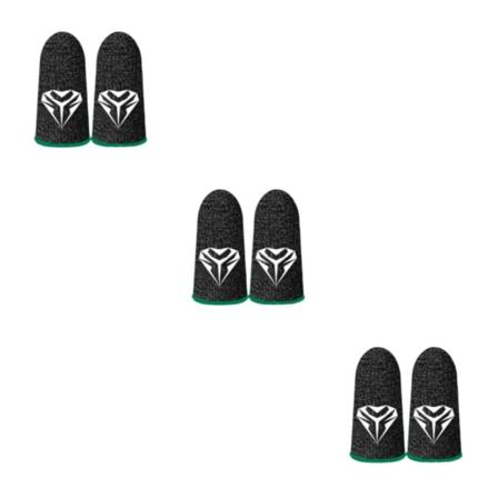 1/2/3/5 Telefon Mobilspel Finger Sleeve För Tummen Handskar Green 45x25mm 3Set