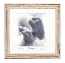 Broderipakke Fødselsminne Ti små tær - Vervaco