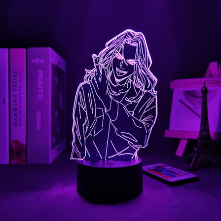 Anime 3d-lampa Tokyo Revengers Baji LED-nattlampa för barnrumsdekoration födelsedagspresent skrivbord Manga Tokyo Revengers11