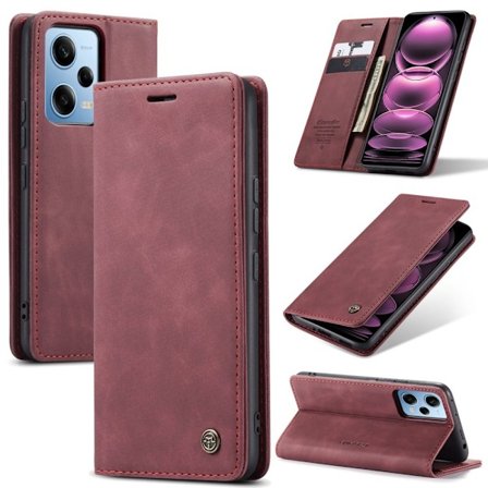 CaseMe Xiaomi Poco X5 Pro / Redmi Note 12 Pro / Note 12 Pro Speed Vintage Fodral - Vinröd
