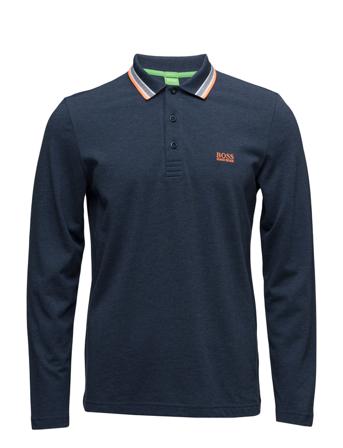Plisy Polos Long-sleeved Blå BOSS