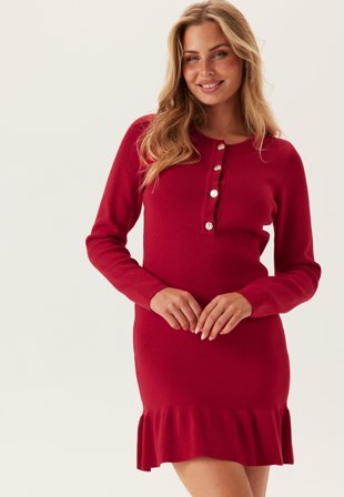 VILA-Visway O-neck L/S SHORT KNIT D-XL