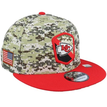 New Era - NFL Camo snapback Czapka Z Daszkiem - Kansas City Chiefs 9FIFTY NFL Salute To Service 23 Camo Snapback @ Hatstore