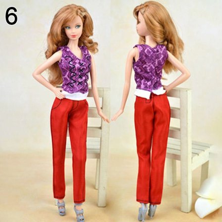 Blommiga jeans läderbyxor 6 6