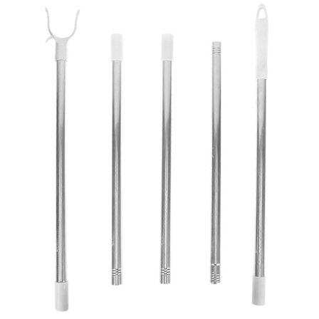 Aftagelig tørresnorsstøtte, aftagelig stang, justerbar tørresnorsstøttestang