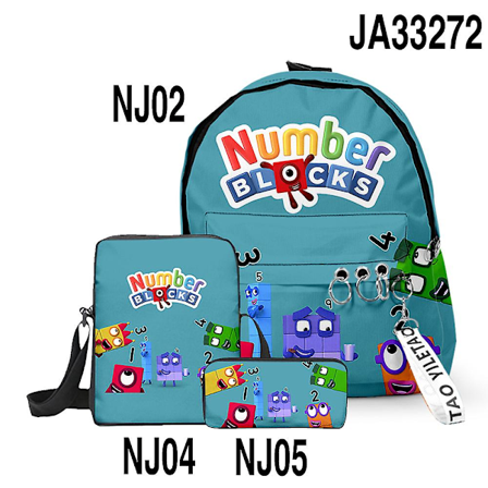 3D Peli Numeroblokit Koululaukku Reppu Numberblocks Ala- ja Yl asteen Oppilaille Pojat Tyt t Oxford Vedenkest v Koululaukku 13